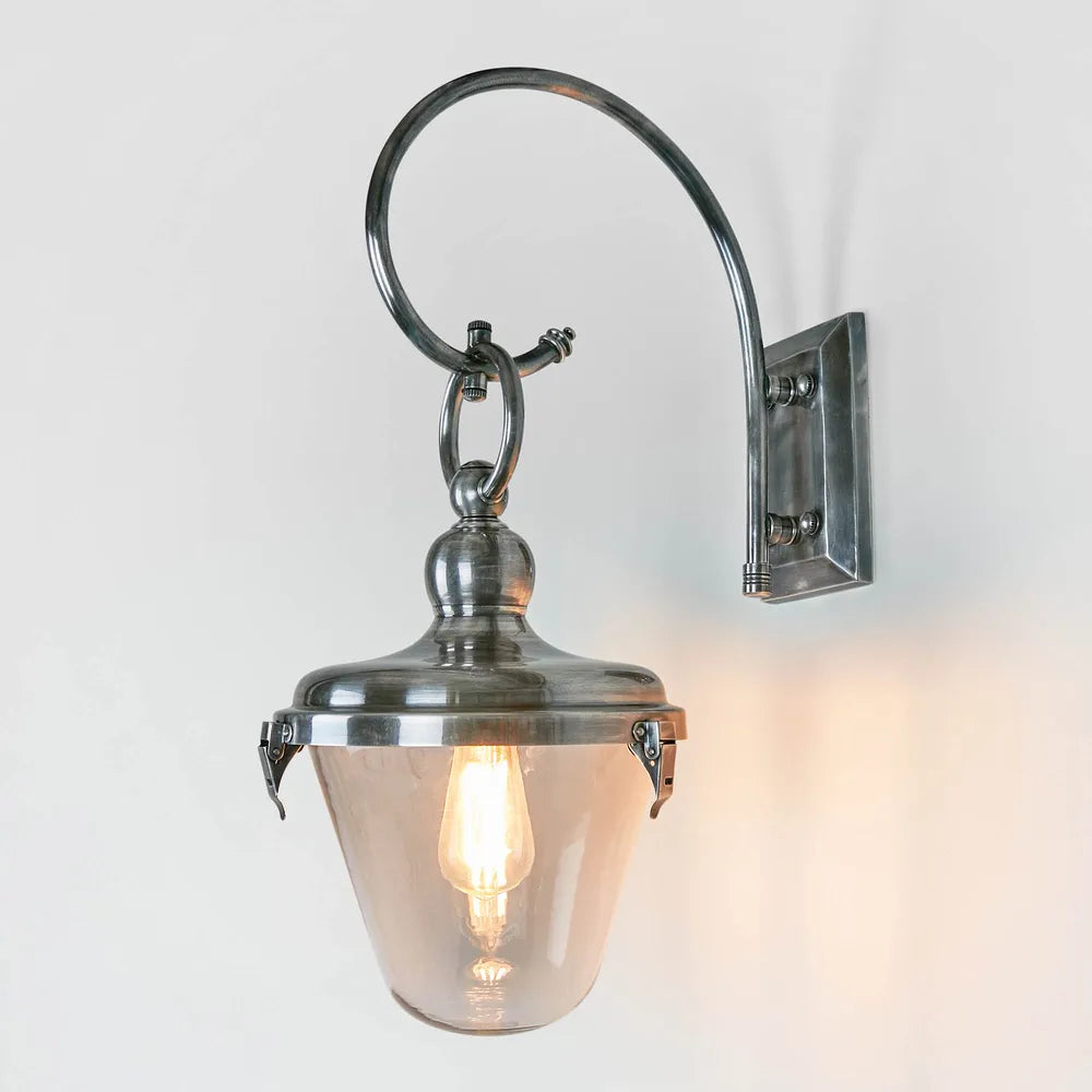Savoy Outdoor Wall Light with Glass Shade