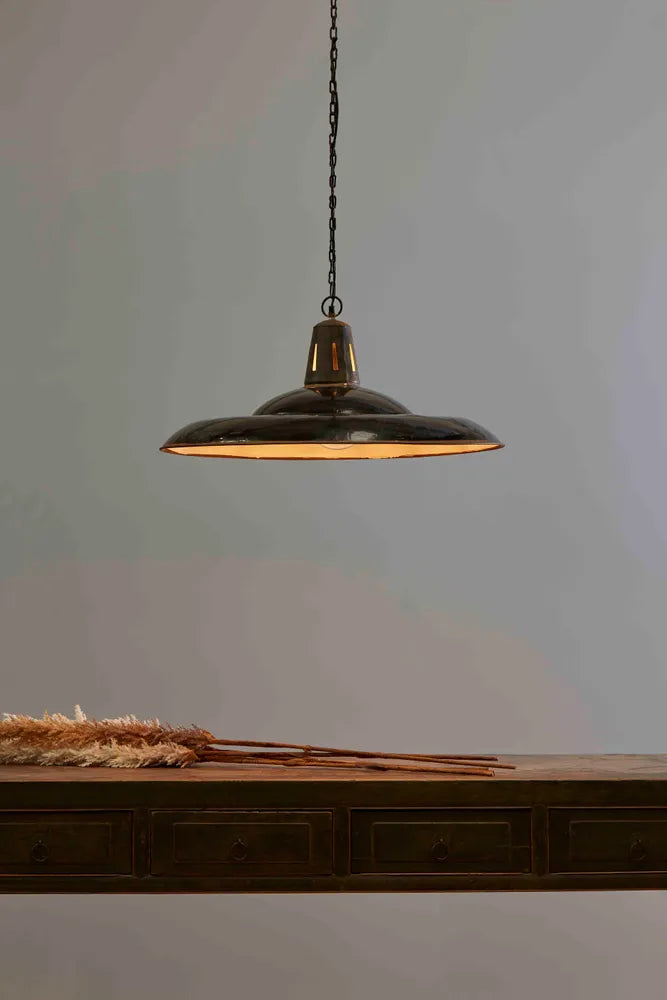 Zetland Ceiling Pendant Large Old Black