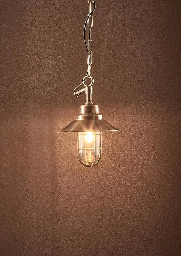 Rutherford Outdoor Ceiling Pendant Brass