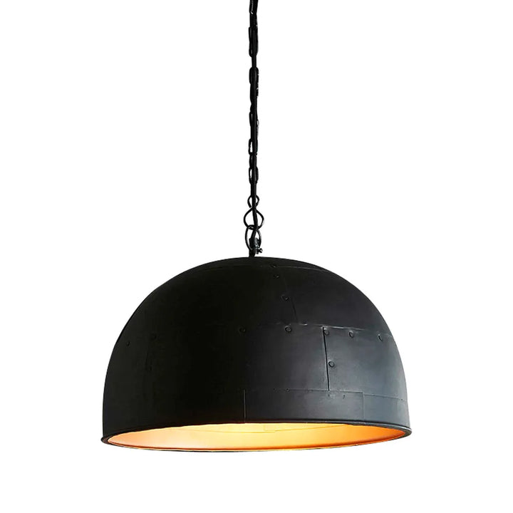 Noir Ceiling Pendant Black with Gold Interior
