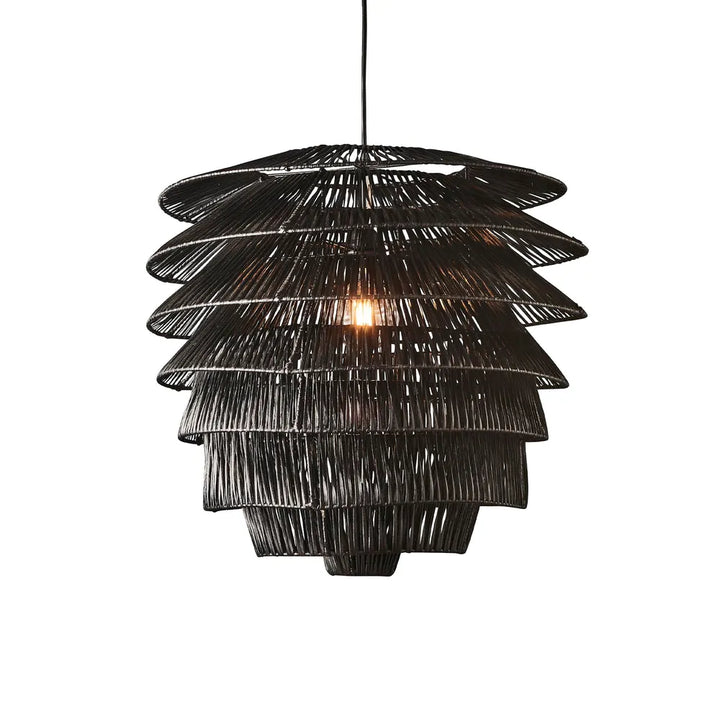 Saba Rattan Ceiling Pendant White