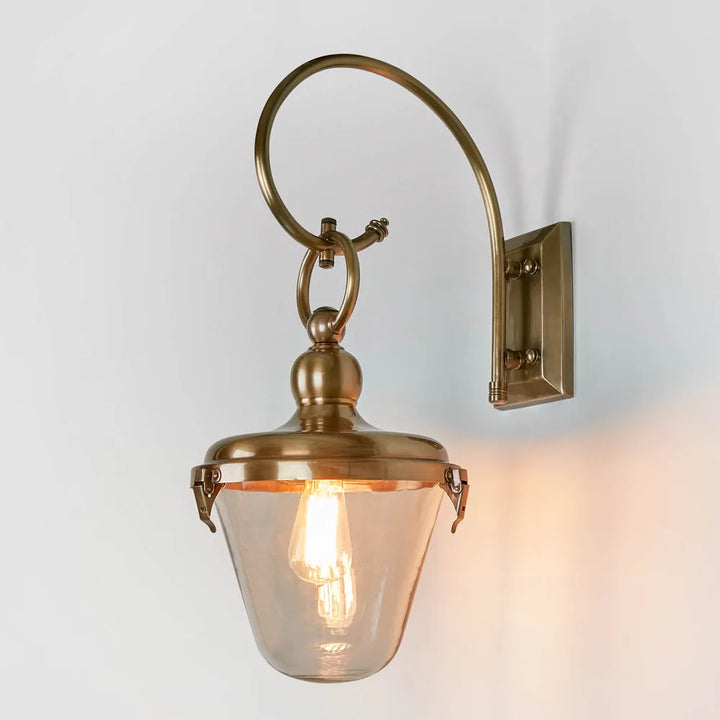 Savoy Outdoor Wall Light with Glass Shade