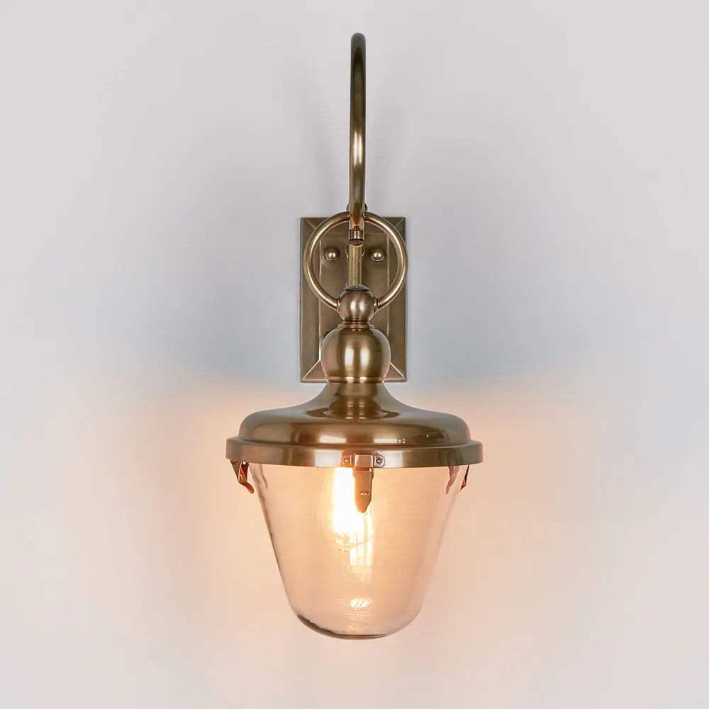 Savoy Outdoor Wall Light with Glass Shade