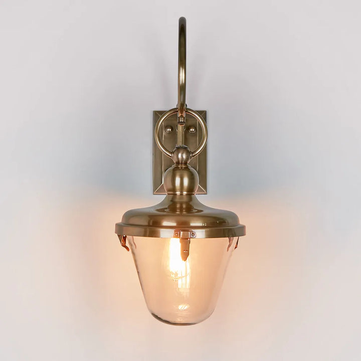 Savoy Outdoor Wall Light with Glass Shade