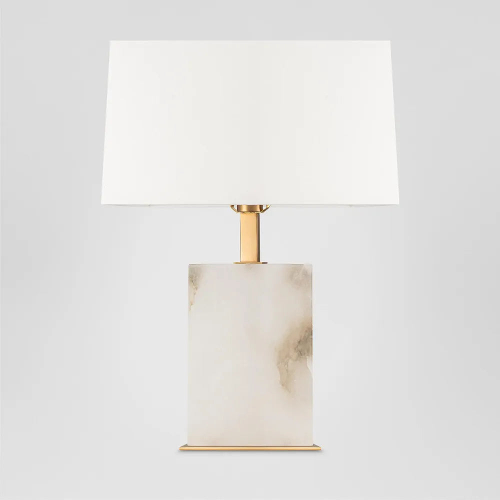 Roco Alabaster Table Lamp With Shade TABLE LAMP