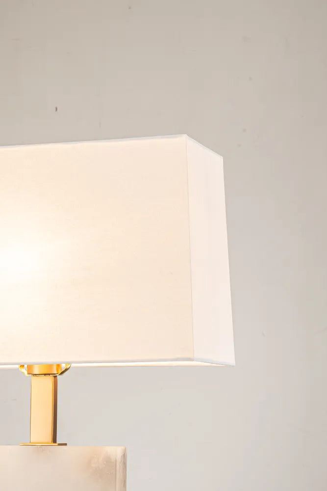Roco Alabaster Table Lamp With Shade TABLE LAMP
