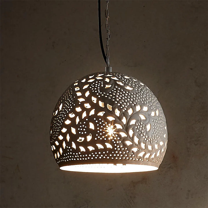 Coral Ceiling Pendant Small White
