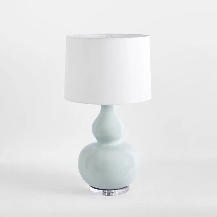 Sutton Light Blue Table Lamp & White Shade TABLE LAMP
