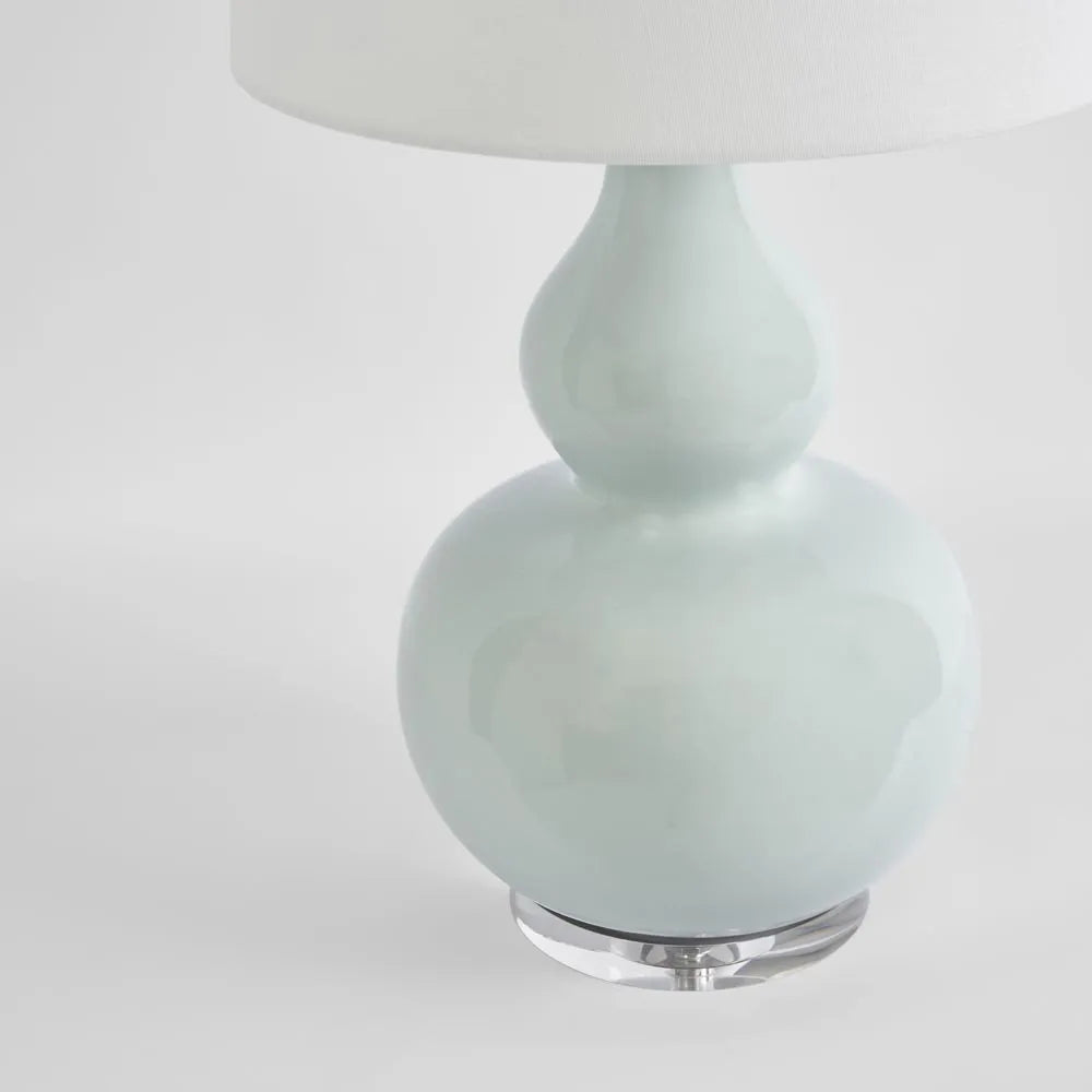 Sutton Light Blue Table Lamp & White Shade TABLE LAMP