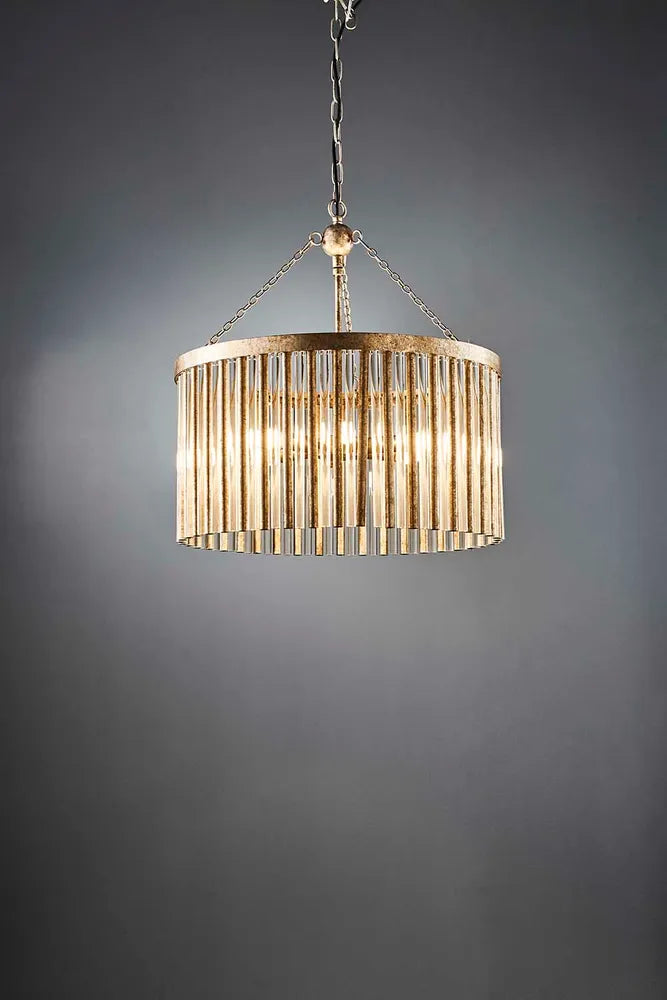 Midtown Chandelier Antique Silver