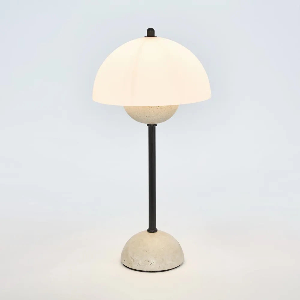 Tondo Travertine Table Lamp TABLE LAMP