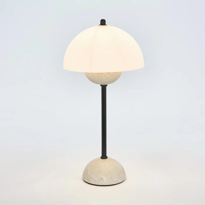 Tondo Travertine Table Lamp TABLE LAMP