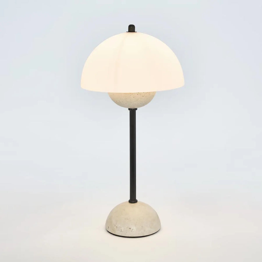 Tondo Travertine Table Lamp TABLE LAMP