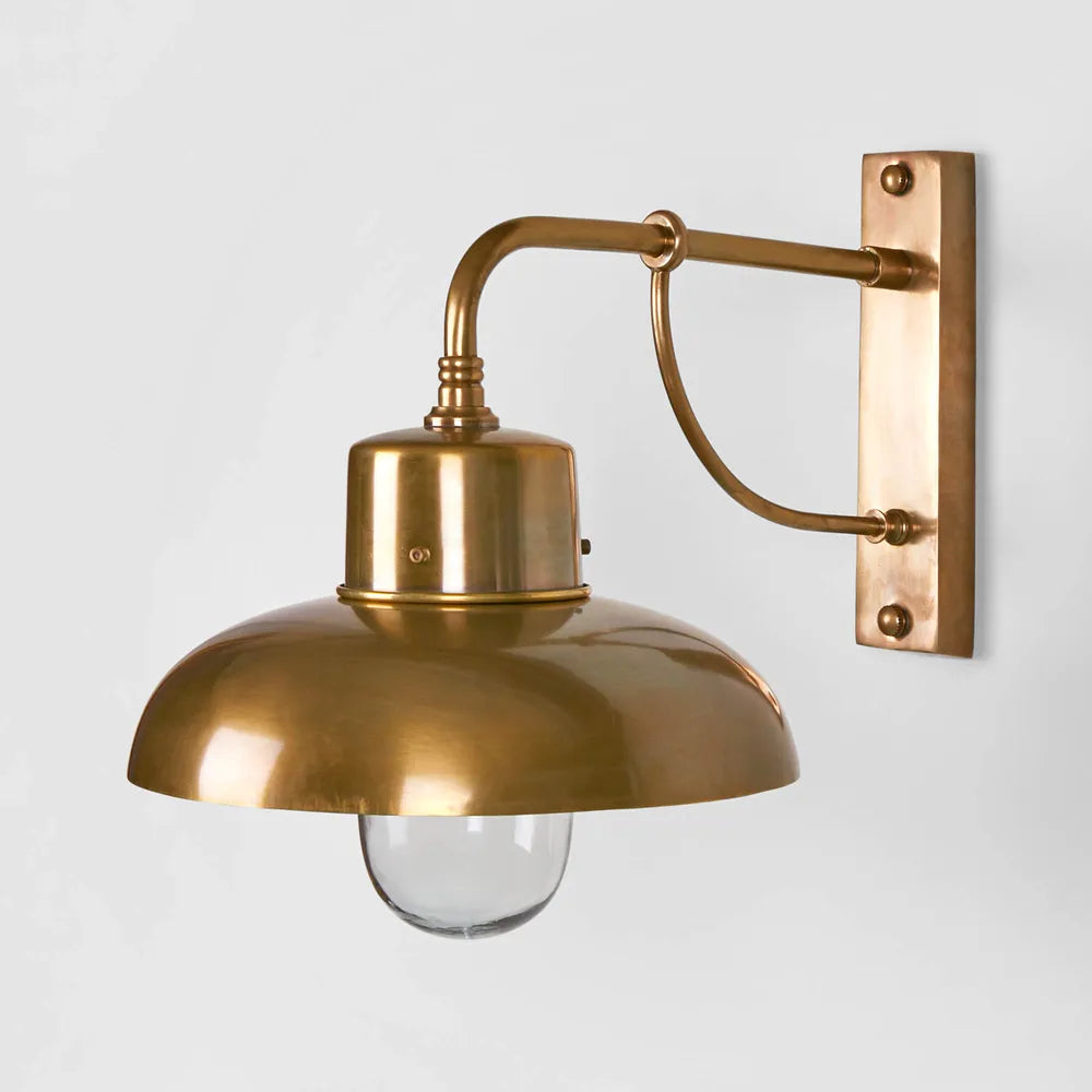 Bridgewater Outdoor Wall Antique Brass Wall light