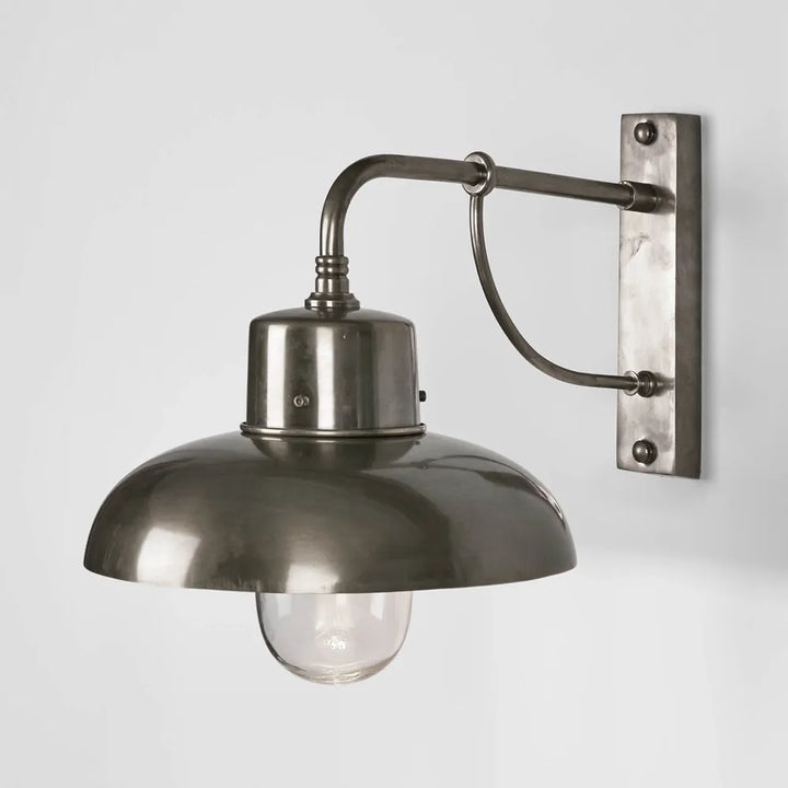 Bridgewater Outdoor Wall Antique Silver Wall light