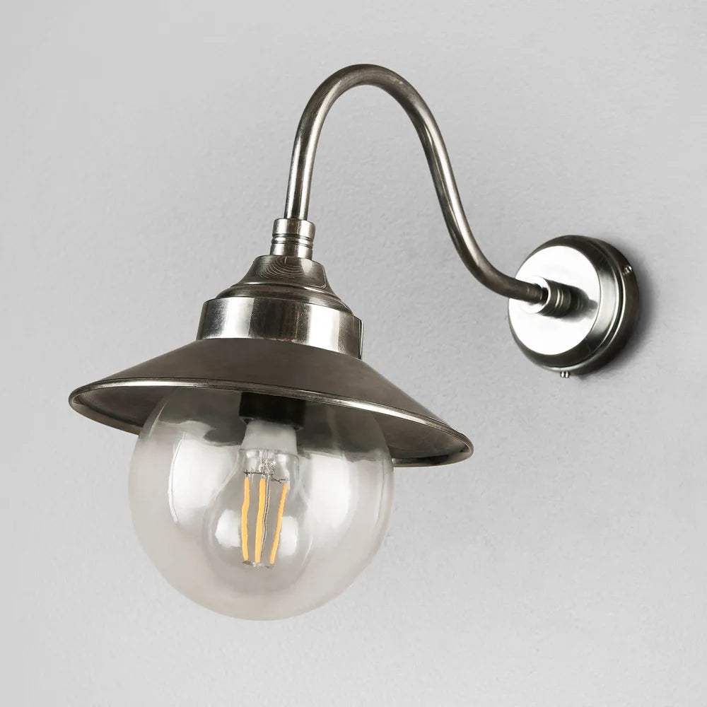 Zermatt Outdoor Wall Light Antique Silver WALL LIGHT