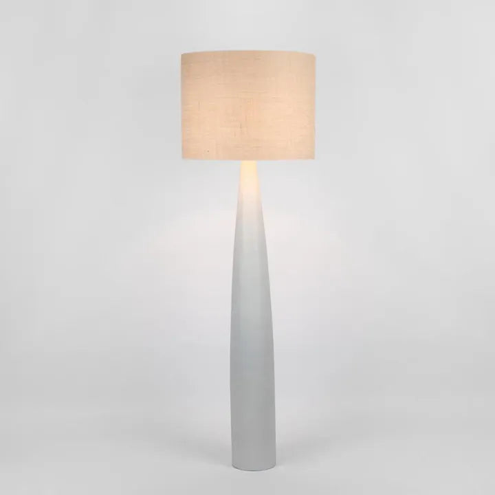 Samson Floor Lamp Base White with Shade Floor Lamp