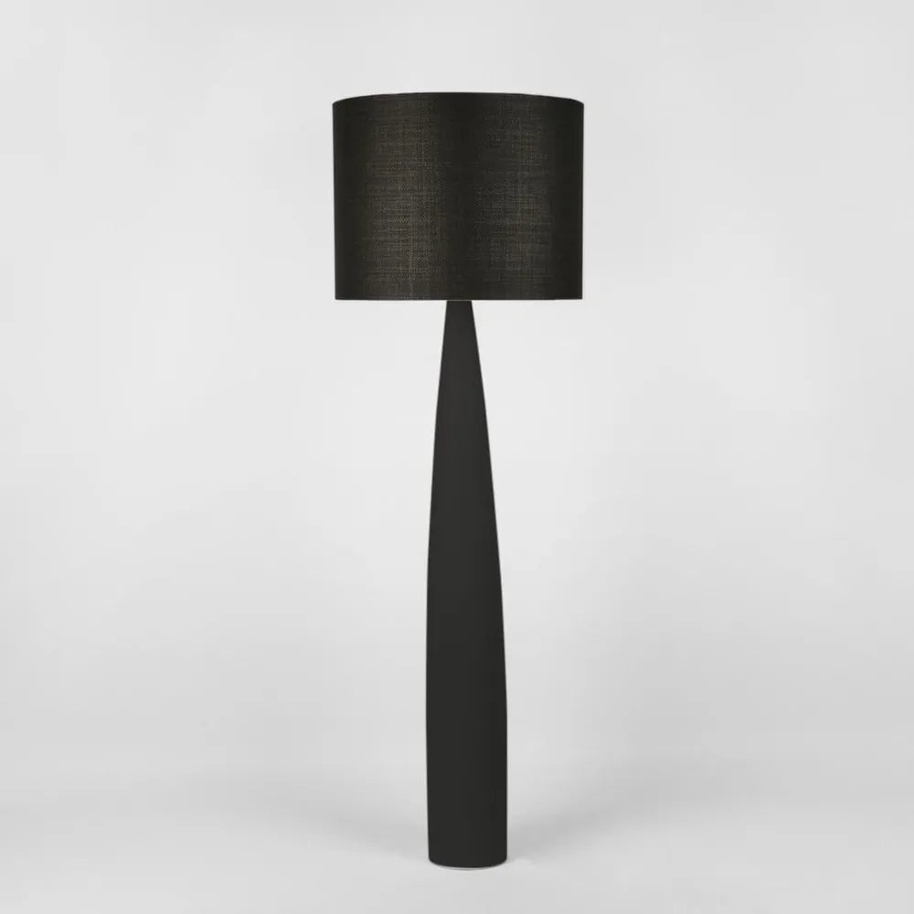 Samson Floor Lamp Base Black with Shade Black Floor Lamp