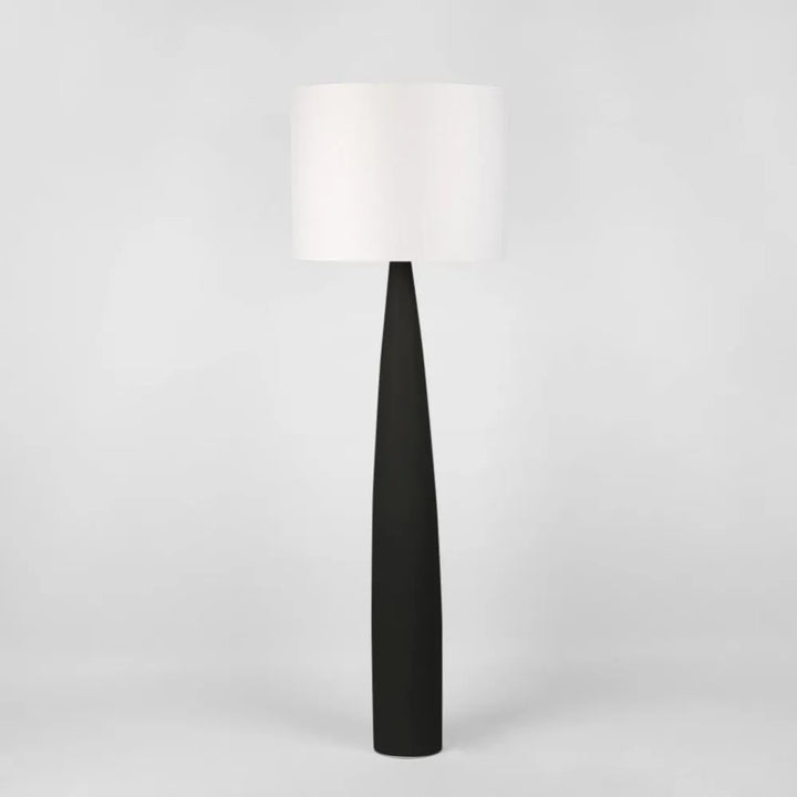 Samson Floor Lamp Base Black with Shade White Floor Lamp