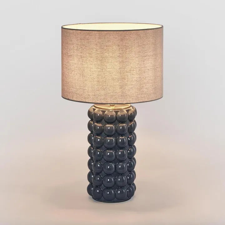 Condotti White Table Lamp & Shade Blue TABLE LAMP