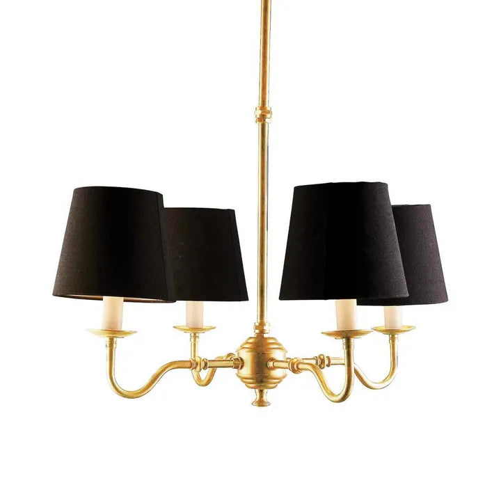 Milton Chandelier Antique Brass Chandelier