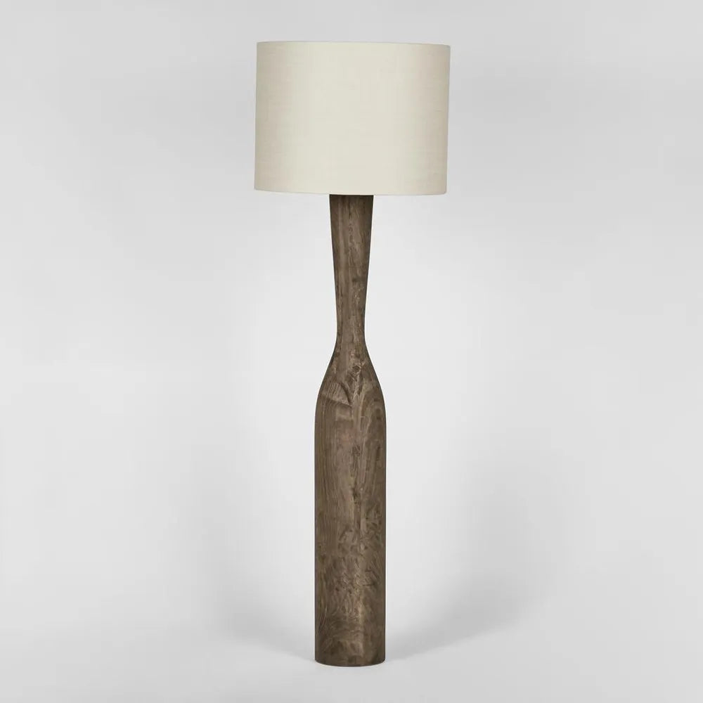 Callum Timber Floor Lamp Base With Shade Natural Floor Lamp