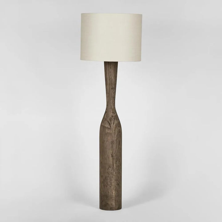Callum Timber Floor Lamp Base With Shade Natural Floor Lamp