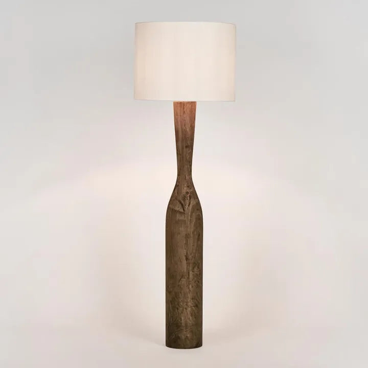 Callum Timber Floor Lamp Base With Shade Floor Lamp