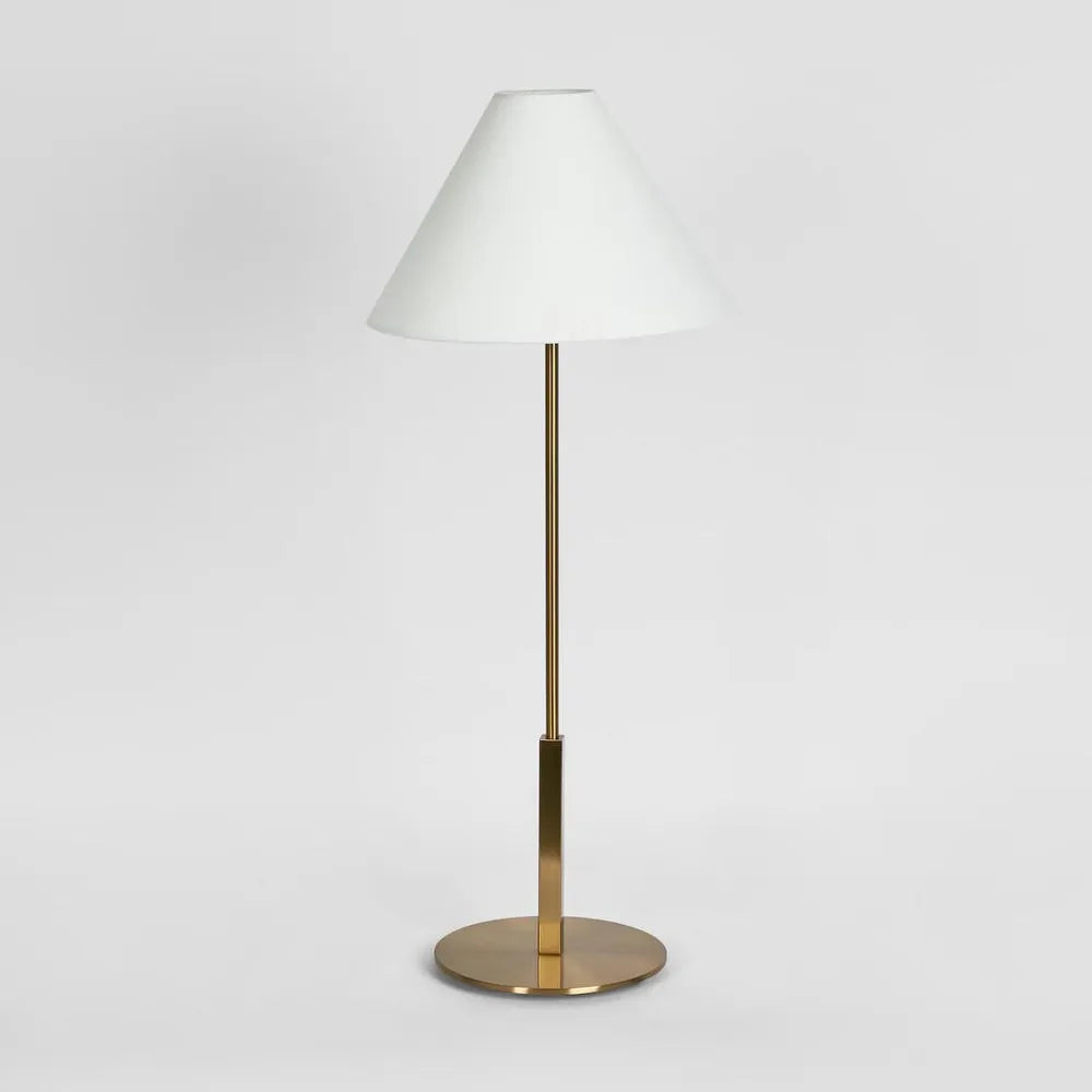 Alpine Table Lamp with Shade Antique Brass TABLE LAMP
