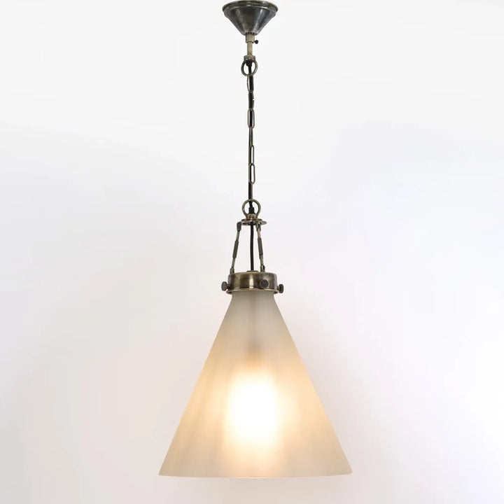 Gadsden Ceiling Pendant Large with Frosted Glass Pendant