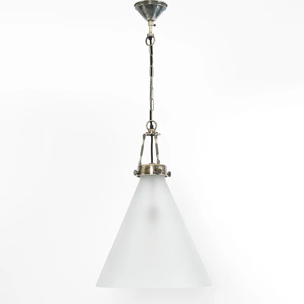 Gadsden Ceiling Pendant Large with Frosted Glass Pendant