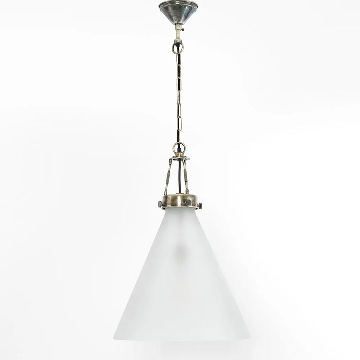 Gadsden Ceiling Pendant Large with Frosted Glass Pendant