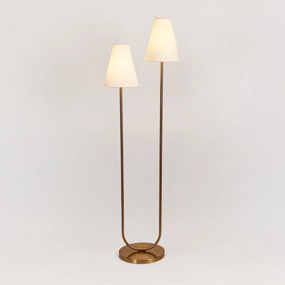 Aspen Floor Lamp Antique Brass Floor Lamp