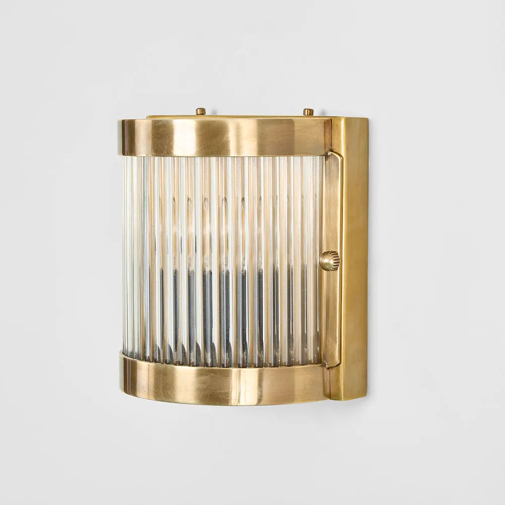 Pretoria Outdoor Wall Light Antique Brass