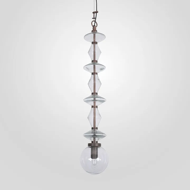 Molten Clear Glass Beads Ceiling Pendant Pendant