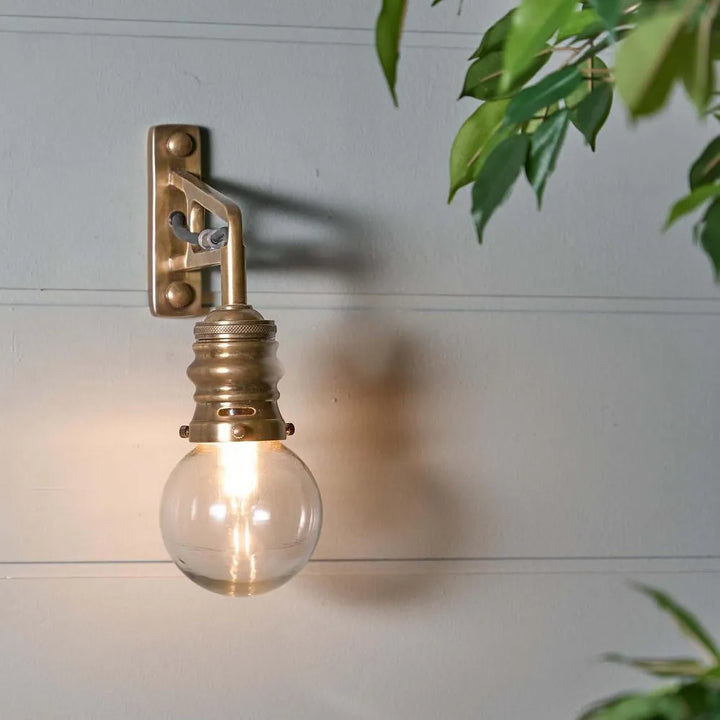 Carlton Outdoor Wall Light Antique Brass WALL LIGHT