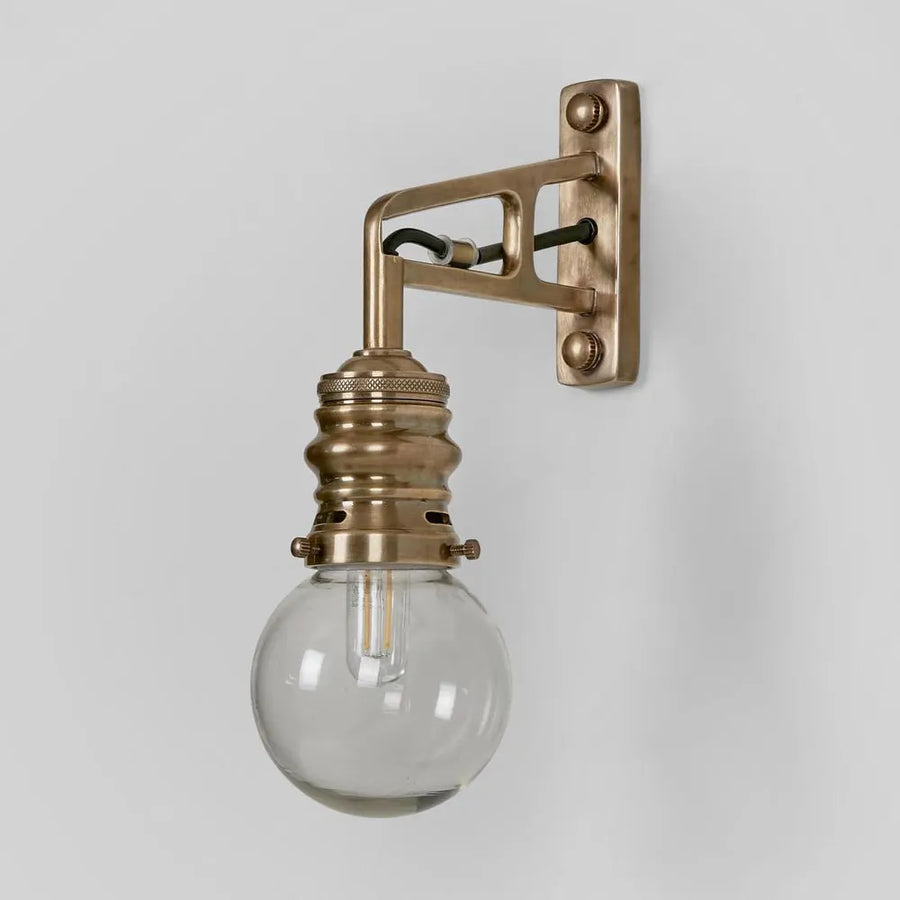 Carlton Outdoor Wall Light Antique Brass Antique Brass WALL LIGHT