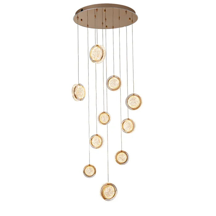 Yoyo-10 Light Pendant Gold Pendant