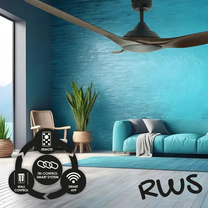 Raven RWS DC Ceiling Fan Walnut Ceiling Fan
