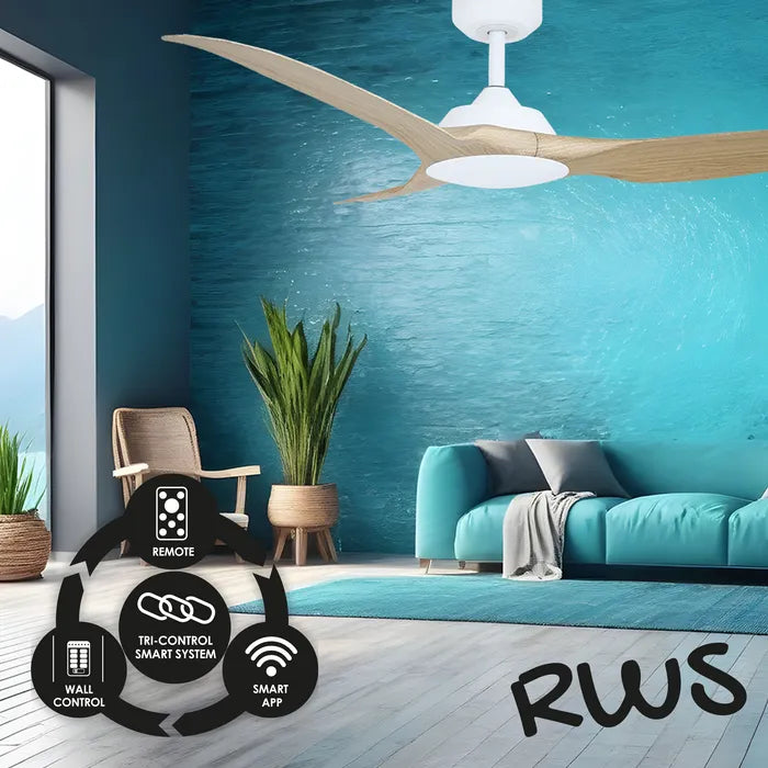 Raven RWS DC Ceiling Fan Oak Ceiling Fan