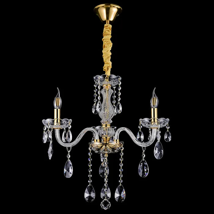 Bromley Crystal Chandelier - 3 Light Chandelier