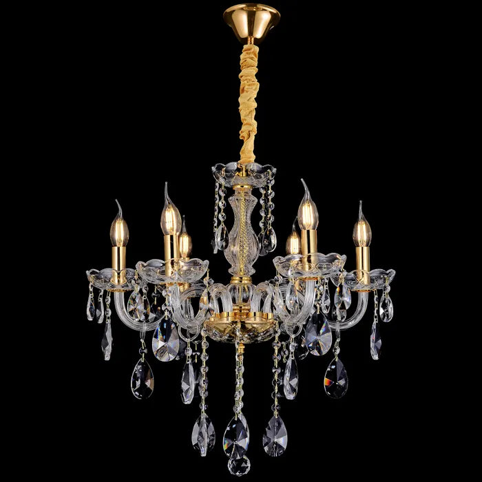 Bromley Crystal Chandelier - 6 Light Chandelier