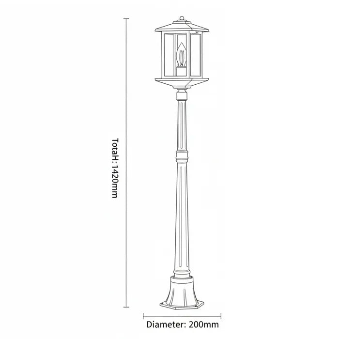 Barnet Exterior Post Light