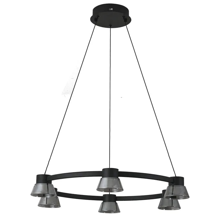 Rocket 600 Round Pendant Black Pendant