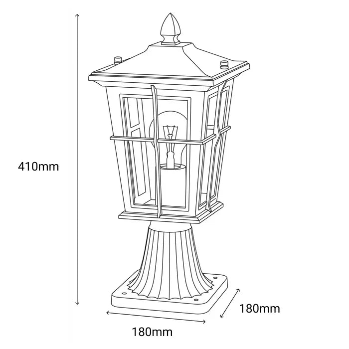 Eden Exterior Pillar Mount