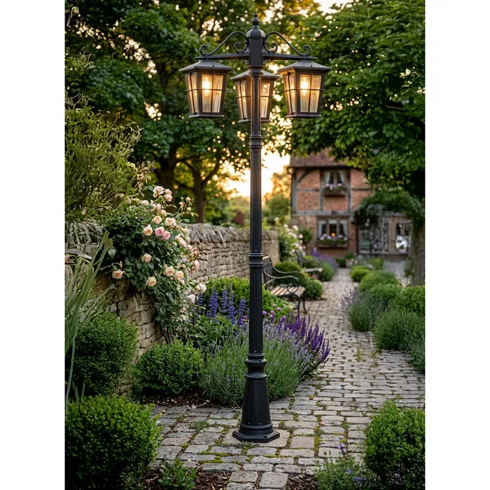 Eden Exterior Tripple Head Post Light - 2100mm