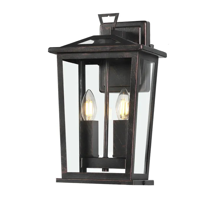 Trinity W2 Exterior Wall Light - Medium Antique Brass WALL LIGHT