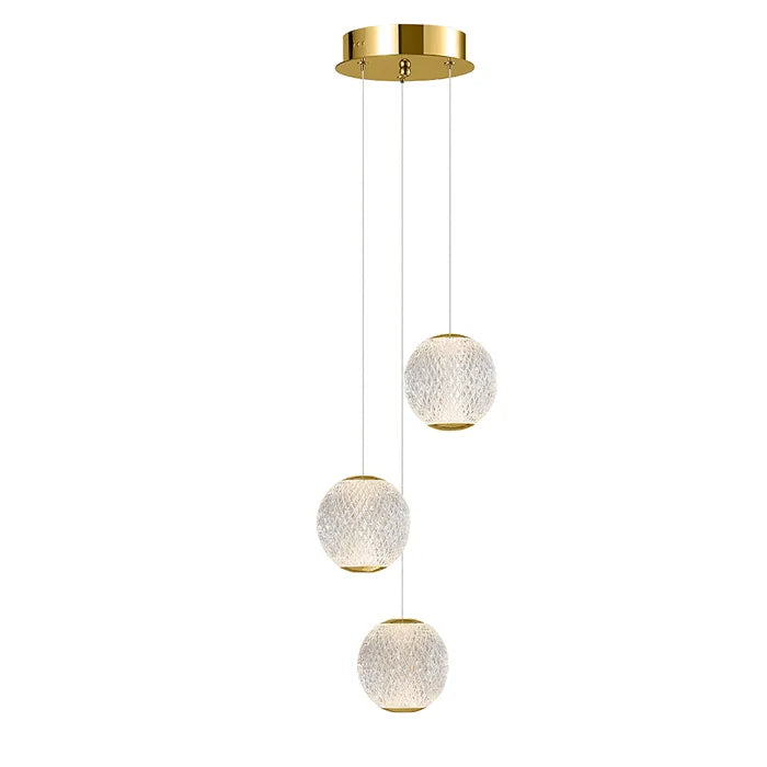 Langdon-3 Light Gold 3000k Pendant