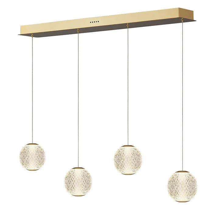 Langdon-4 light Bar Gold 3000k Pendant