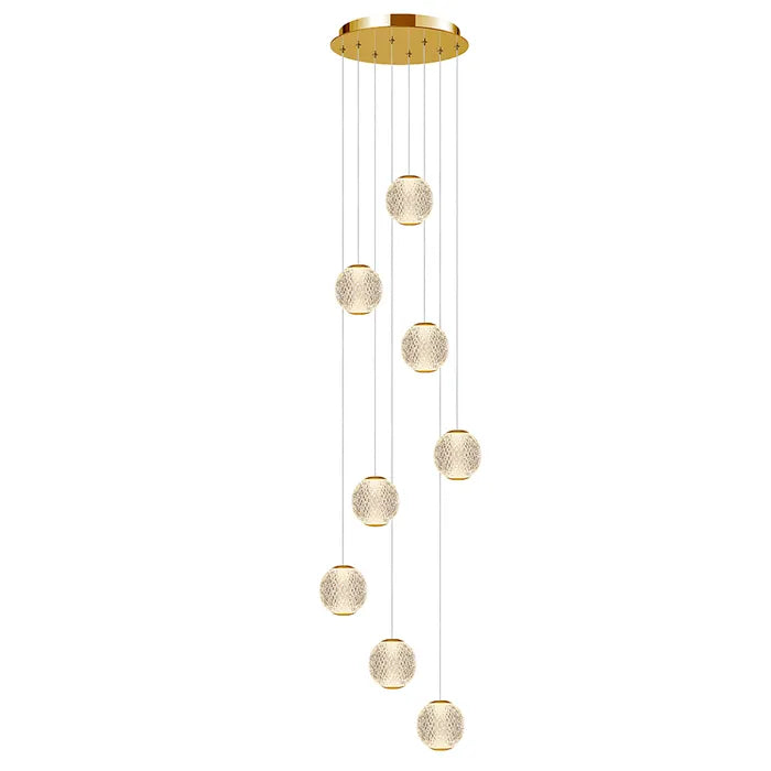 Langdon-8 Light Pendant Gold 3000k Pendant
